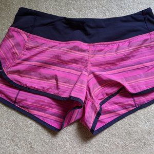 Lululemon Speed Shorts - Pow Pink
